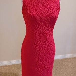 Calvin Klein Sleeveless, Sheath Dress, Fushia (hot pink) in color.  Size 4